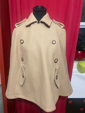Michael Kors - Wool Trench Cape Coat, size S